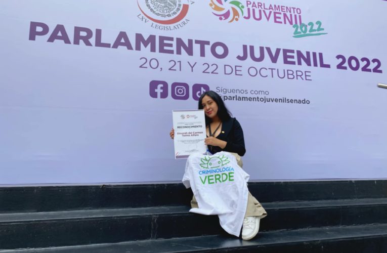 Alumna de la UAT presenta iniciativa ante el Senado