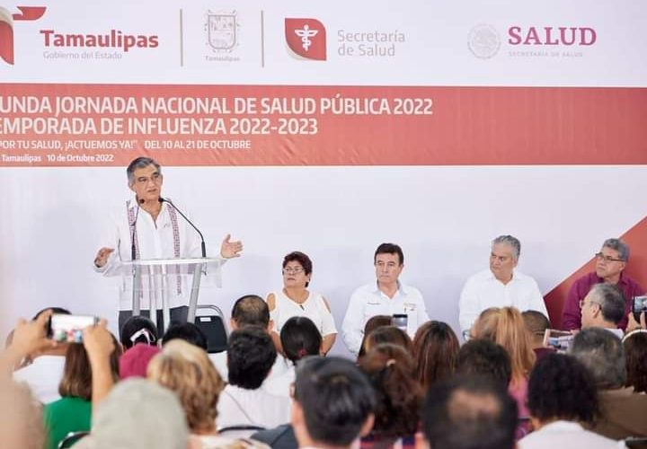 Activa Gobernador segunda Jornada Nacional de Salud Pública en Tamaulipas.