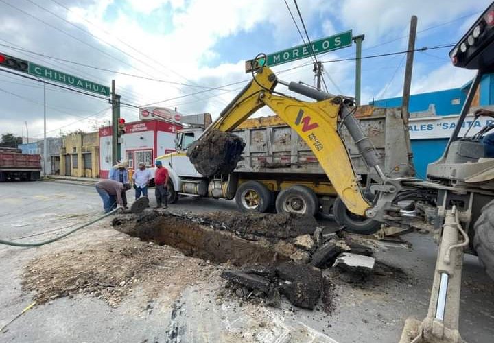 Rehabilitará COMAPA más de 70 metros lineales de drenaje