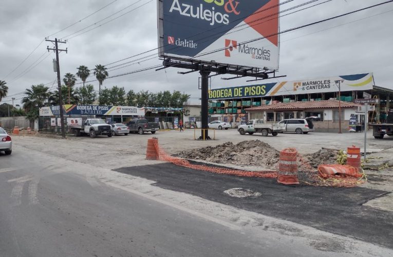 Concluye COMAPA trabajos en Avenida Cesar López de Lara