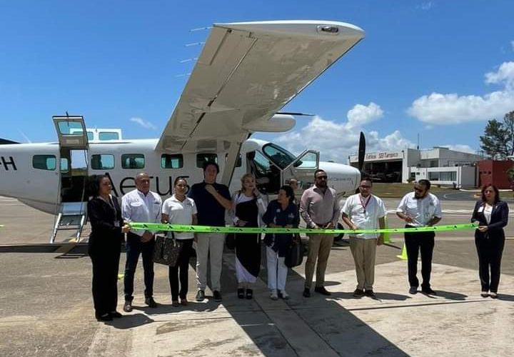 Inaugura secretario de Turismo nueva ruta aérea Reynosa-Tampico-Veracruz