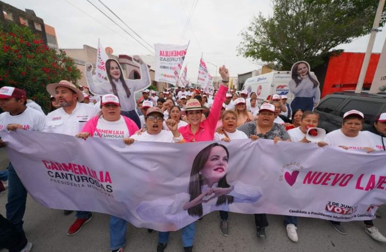 Encuestas ubican a Carmen Lilia Canturosas como ganadora absoluta de Nuevo Laredo