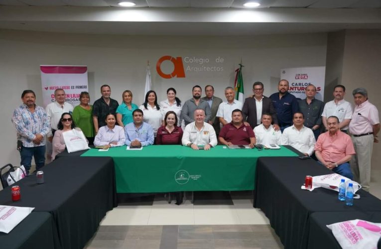 Acuerdan profesionales inmobiliarios trabajar unidos con Carmen Lilia Canturosas para mantener dinamismo económico de Nuevo Laredo
