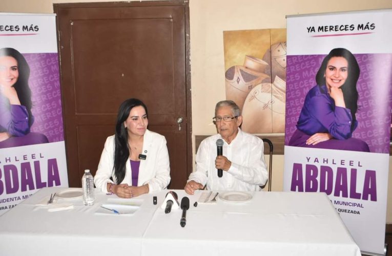 Yahleel Abdala se reúne con periodistas neolaredenses