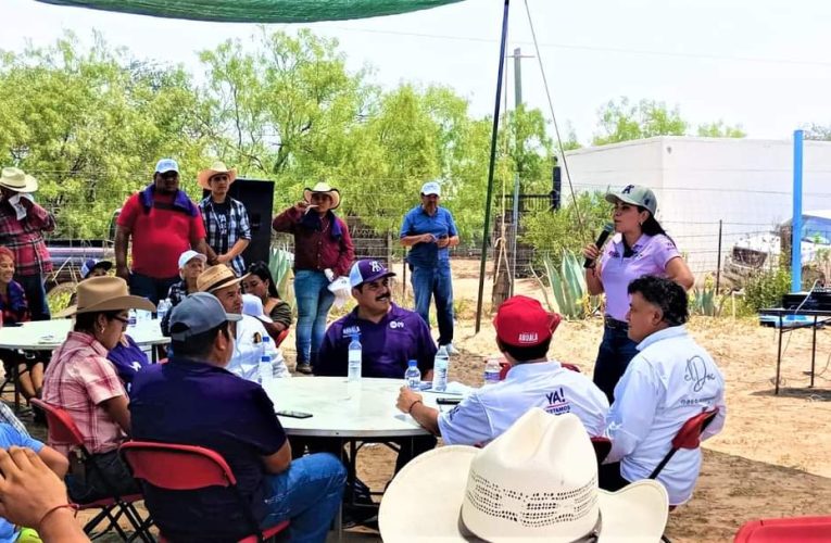 Llevará Yahleel Abdala el agua potable a los hogares del ejido Morelos