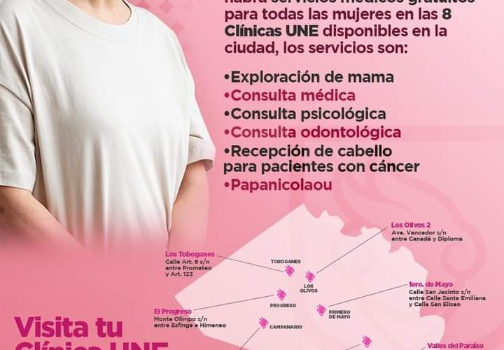 Invita Gobierno Municipal a campaña de salud para mujeres por el mes de la lucha contra el cáncer